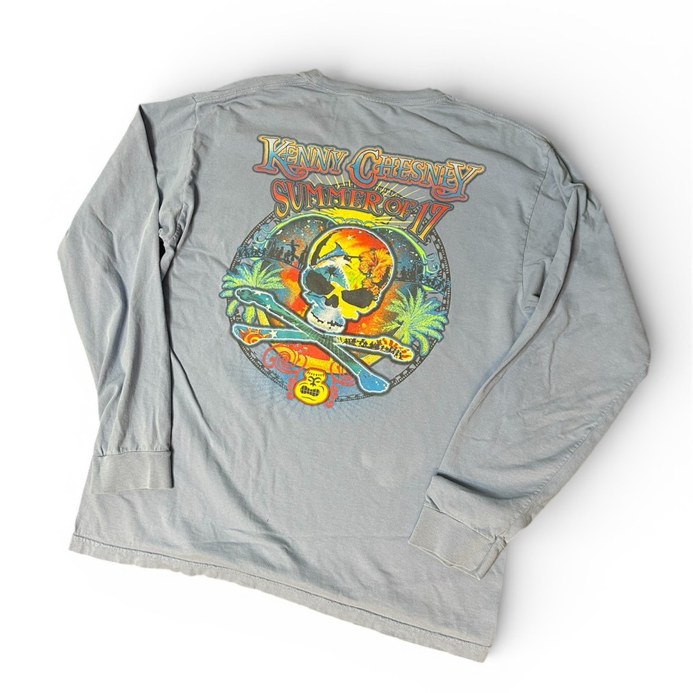 Gray Graphic Long Sleeve Shirt
